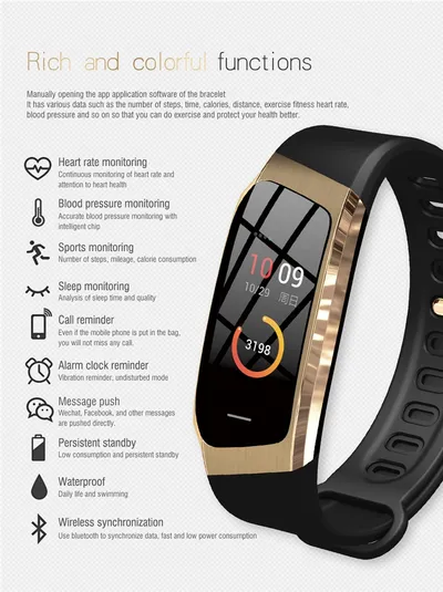 Smart bracelet true color screen pedometer