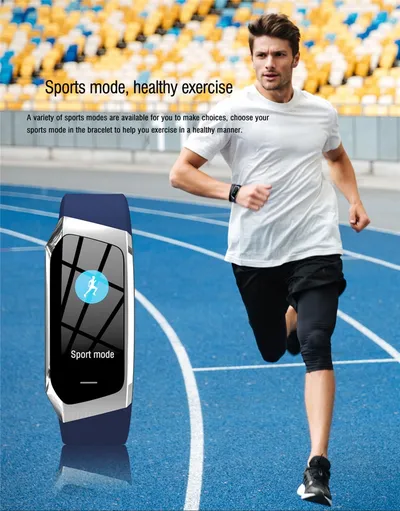 Smart bracelet true color screen pedometer