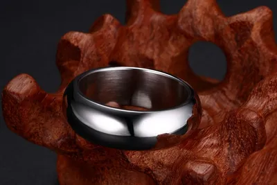 Light body titanium steel ring