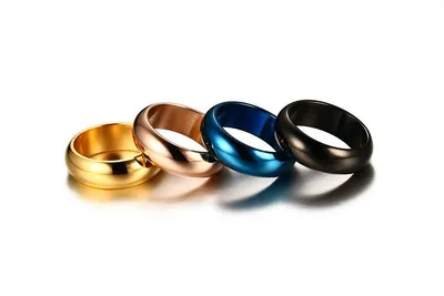 Light body titanium steel ring