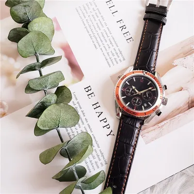 Full-featured black casual watch