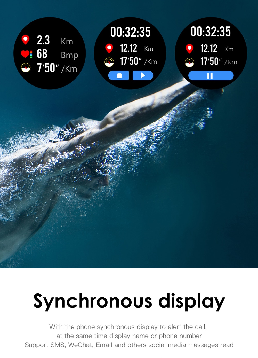 Full screen touch smart bracelet