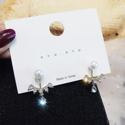 Frosty personality earrings women French earrings