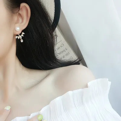 Frosty personality earrings women French earrings