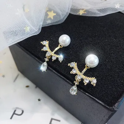 Frosty personality earrings women French earrings
