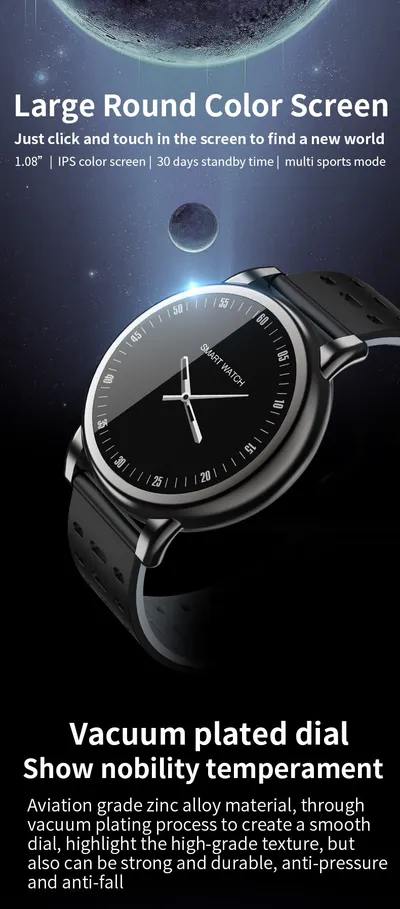 B8 + round screen smart bracelet