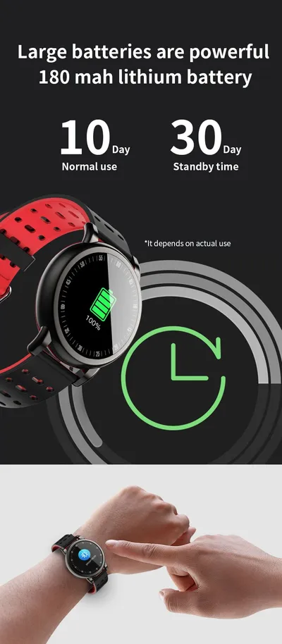 B8 + round screen smart bracelet