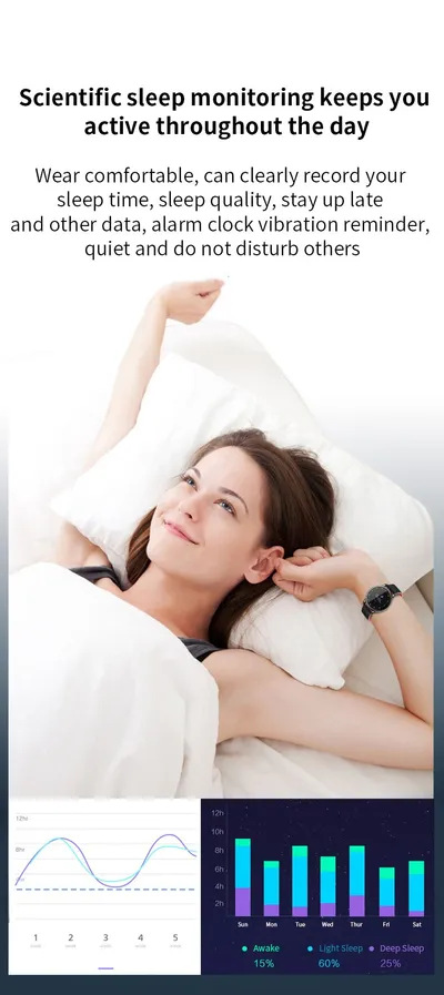 B8 + round screen smart bracelet