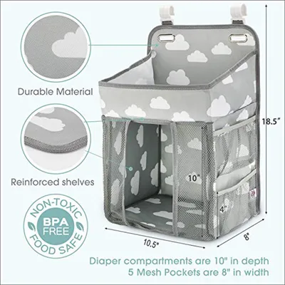 Portable Baby Crib Organizer Bed Hanging Bag
