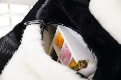 Simulation panda doll backpack