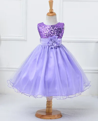 Baby Sequin Dress Flower Girl Wedding Princess Dress