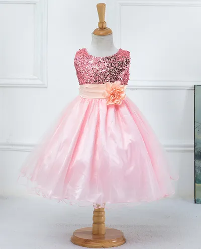 Baby Sequin Dress Flower Girl Wedding Princess Dress