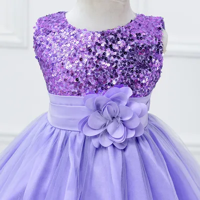 Baby Sequin Dress Flower Girl Wedding Princess Dress