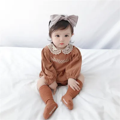 رومبر بأكمام طويلة بأكمام مربعة للأطفال