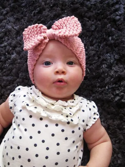 Knitted hair band baby wool ear protection