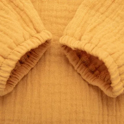 Baby Long-sleeved One-piece Cotton And Linen Romper