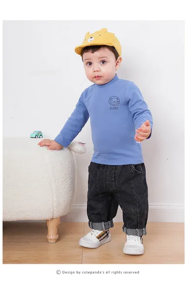Baby clothes high neck bottoming shirt