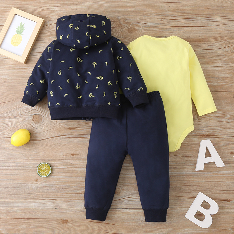 Autumn Hot Style Baby 3-Piece Zipper Jacket