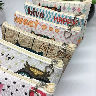 Ladies Children Student Wallet Coin Bag Storage Bag PU Bag
