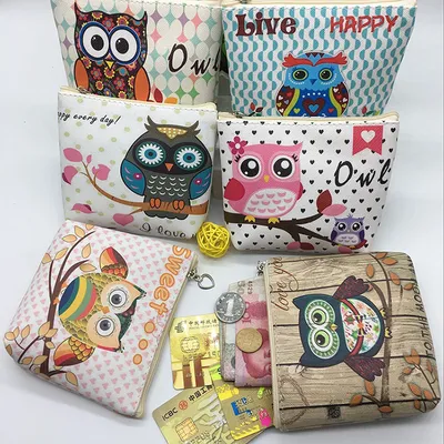 Ladies Children Student Wallet Coin Bag Storage Bag PU Bag