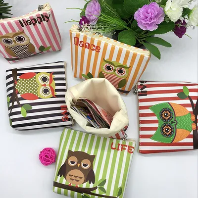 Ladies Children Student Wallet Coin Bag Storage Bag PU Bag