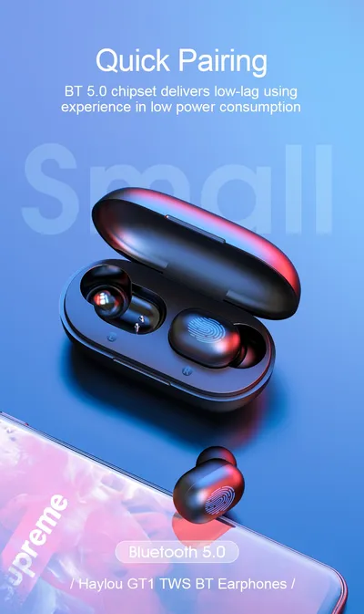 Wireless Bluetooth Headset 5.0 Binaural Stereo In-Ear Motion Waterproof