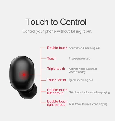 Wireless Bluetooth Headset 5.0 Binaural Stereo In-Ear Motion Waterproof