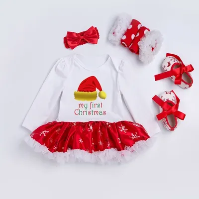 Four-piece Christmas Gift Newborn Clothing Set Baby