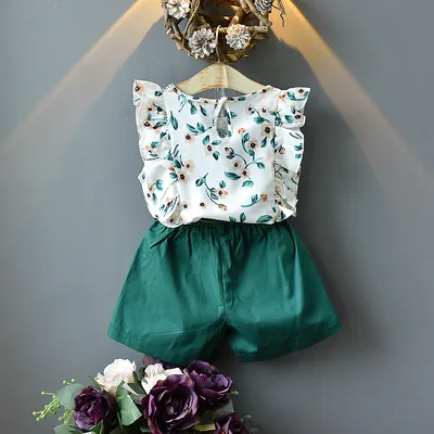 Two-piece baby girl loose shorts