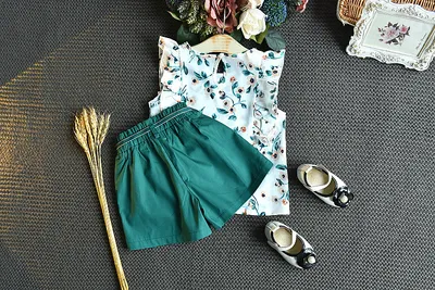 Two-piece baby girl loose shorts