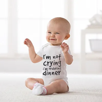 Summer male and female baby bodysuits