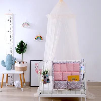 Multi Layer Cotton Crib Storage Bag, Diaper Storage Bag