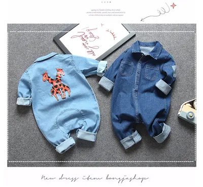 Baby denim jumpsuit