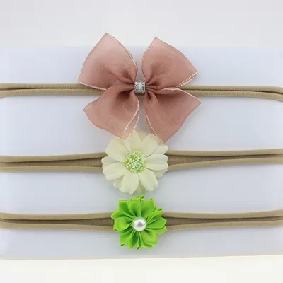 Baby stretch flower headband