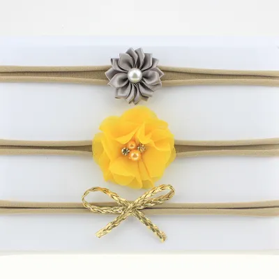 Baby stretch flower headband