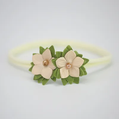 Baby stretch flower headband