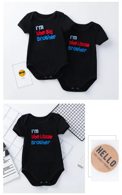 Cartoon animal alphabet black white baby romper