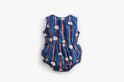 Cotton Printed Baby One-piece Doll Collar