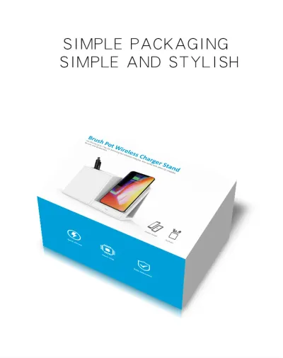 Leather Pen Holder Wireless Charger Wireless Phone Charger And Pen Holder Fast Charging Phone