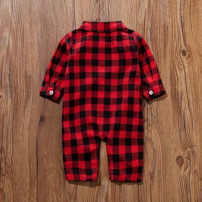 Baby striped plaid onesie