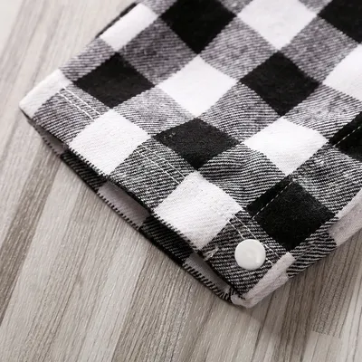 Baby striped plaid onesie