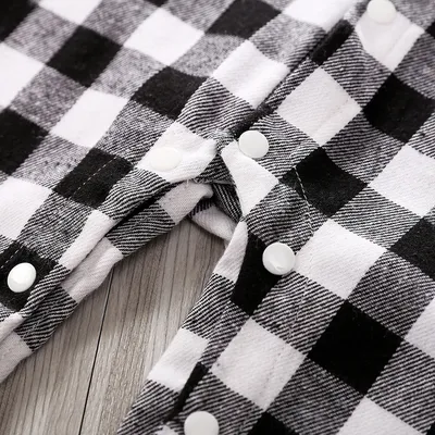 Baby striped plaid onesie