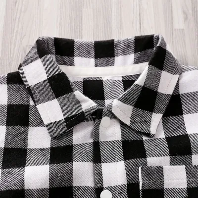 Baby striped plaid onesie