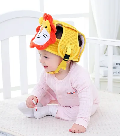Baby Drop Protection Toddler Cartoon Breathable Safety Helmet
