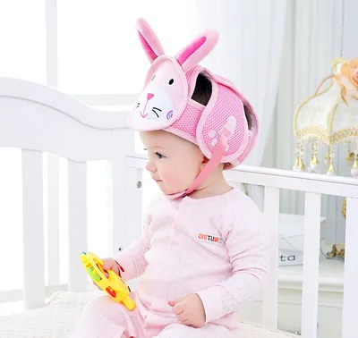 Baby Drop Protection Toddler Cartoon Breathable Safety Helmet