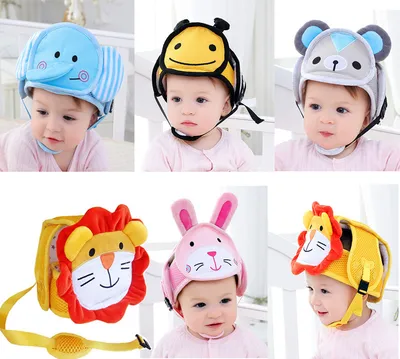 Baby Drop Protection Toddler Cartoon Breathable Safety Helmet