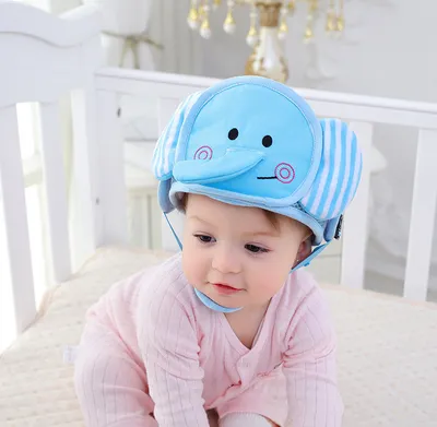 Baby Drop Protection Toddler Cartoon Breathable Safety Helmet