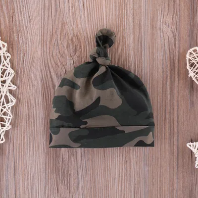 Army Green Letter Arrow Baby Hooded Set