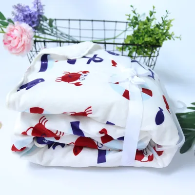 Baby thick double-layer coral fleece blanket