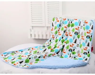 Baby thick double-layer coral fleece blanket